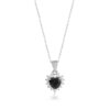 Black Onyx Silver Necklace Earrings Set For Her - Image 4