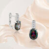Mystiq Quartz Silver Necklace and Earrings Set - Image 4