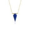 Lapis Lazuli Kite Pendant Necklace 925 Silver Gold Plated Sagittarius