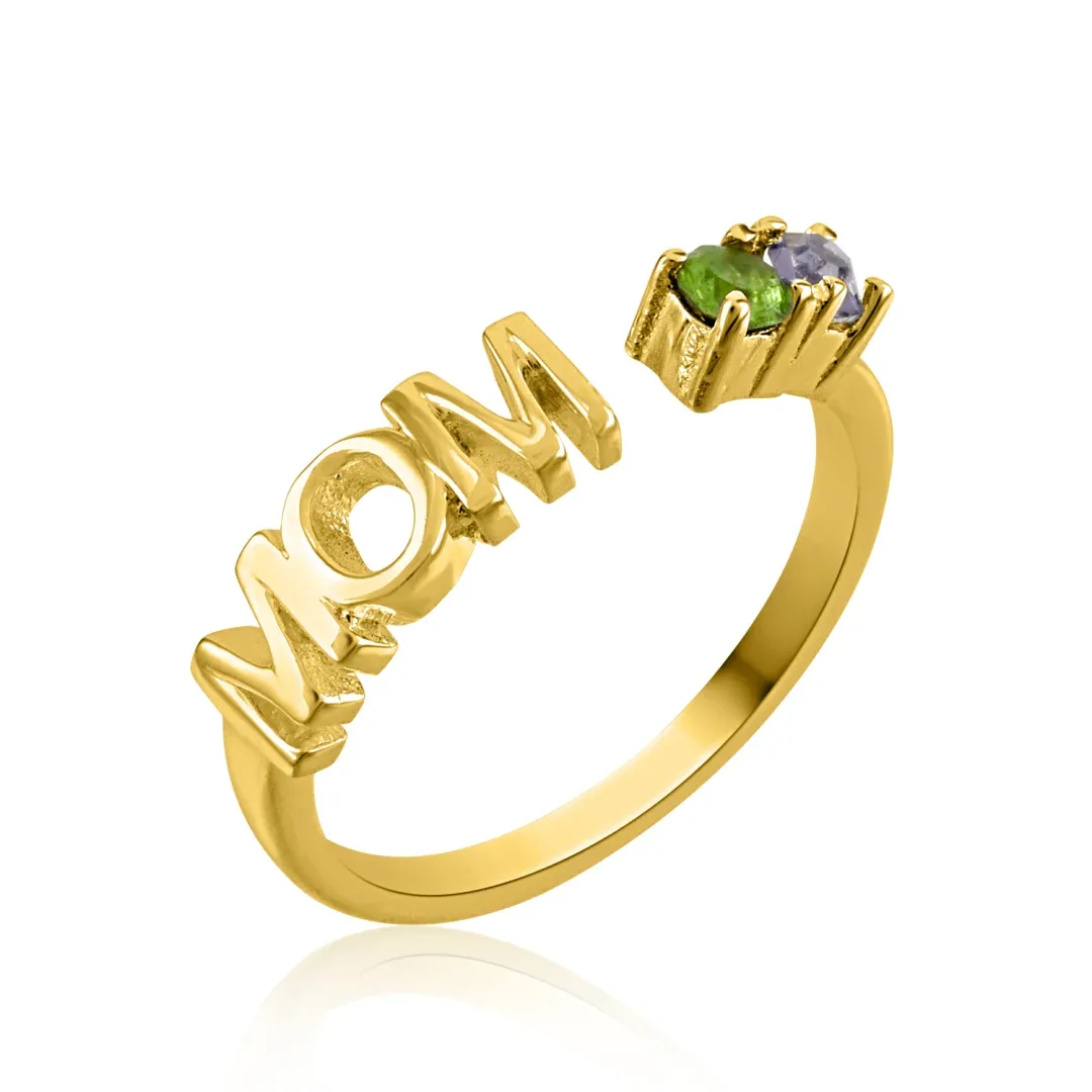 Untitled-4-1-1.webp MOM Gold Silver Ring - Image 1