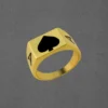 Ace of Spades Poker Silver Ring - Image 2