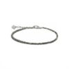 Pyrite Beaded Anklet 925 Sterling Silver Zodiac Jewelry