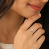 Elegant Engagement Heart Shape Ring in 925 Sterling Silver - Image 2