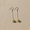 Raw Peridot Earrings 925 Silver Gold Plated August Birthstone - Image 6