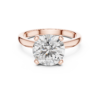 Round Natural Diamond Solitaire Ring in 14K & 18K Gold Plating - Image 5