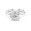 Round Natural Diamond Solitaire Ring in 14K & 18K Gold Plating - Image 3