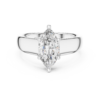 Natural Marquise Cut Lab-Grown Diamond Solitaire Ring 14K & 18K Solid Gold - Image 3