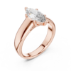 Natural Marquise Cut Lab-Grown Diamond Solitaire Ring 14K & 18K Solid Gold - Image 12