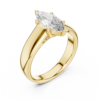 Natural Marquise Cut Lab-Grown Diamond Solitaire Ring 14K & 18K Solid Gold - Image 8