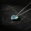 Labradorite Heart Pendant Necklace Sterling Silver Chain - Image 4