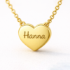 Kids Heart Pendant Necklace Gold Plated Custom Name Tag - Image 6
