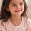 Kids Heart Pendant Necklace Gold Plated Custom Name Tag - Image 2