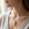 Celebrate Motherhood with Silver Trophy Pendant Necklace - Image 2