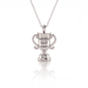 Celebrate Motherhood with Silver Trophy Pendant Necklace