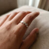 Mother’s Day Baby Feet Ring 925 Sterling Silver Rhodium Plated - Image 2