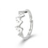 Mother’s Day Baby Feet Ring 925 Sterling Silver Rhodium Plated - Image 3