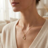 Baby Feet Name Necklace Sterling Silver 18K Gold Filled - Image 2