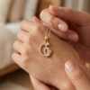 Baby Feet Name Necklace Sterling Silver 18K Gold Filled - Image 3