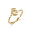 Custom Name Baby Feet Ring 925 Silver 18K Gold Filled CZ - Image 3