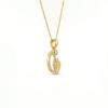 Baby Feet Name Necklace Sterling Silver 18K Gold Filled - Image 7