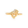 CZ Baby Feet Ring 925 Sterling Silver Jewelry