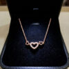 Mother’s Day 925 Sterling Silver Rose Gold Heart Pendant Necklace with CZ - Image 6