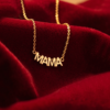 MA MA Name Pendant Necklace 18K Gold Filled Jewelry - Image 3