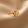 CZ Baby Feet Ring 925 Sterling Silver Jewelry - Image 4