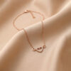 Mother’s Day 925 Sterling Silver Rose Gold Heart Pendant Necklace with CZ - Image 4