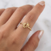 CZ Baby Feet Ring 925 Sterling Silver Jewelry - Image 2