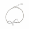 Doctor Bracelet Silver White Rhodium Plated