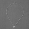 No-Stone Gothic "P" Necklace in 925 Silver Rhodium Plated - Image 6