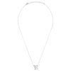 No-Stone Gothic "R" Necklace in 925 Silver Rhodium Plated - Image 5
