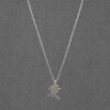 No-Stone Love Symbol Necklace in 925 Silver Rhodium Plated - Image 4