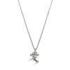 No-Stone Love Symbol Necklace in 925 Silver Rhodium Plated