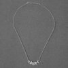 American Diamond Halo Pendant Silver Necklace - Image 6