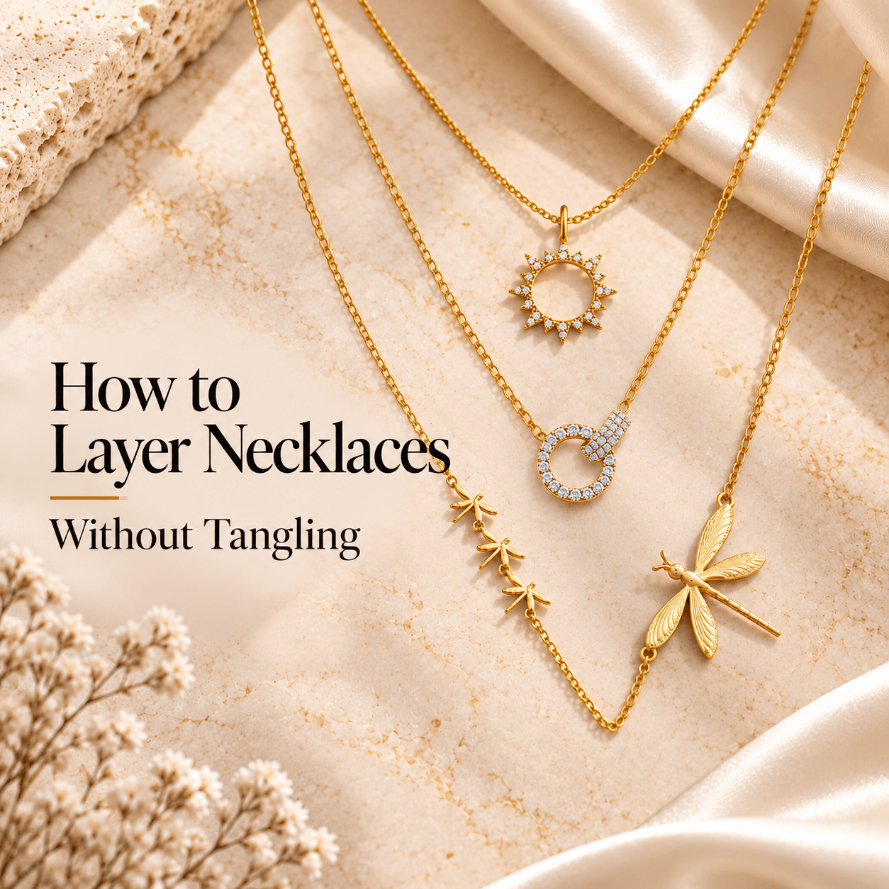 How to Layer Necklaces Without Tangling