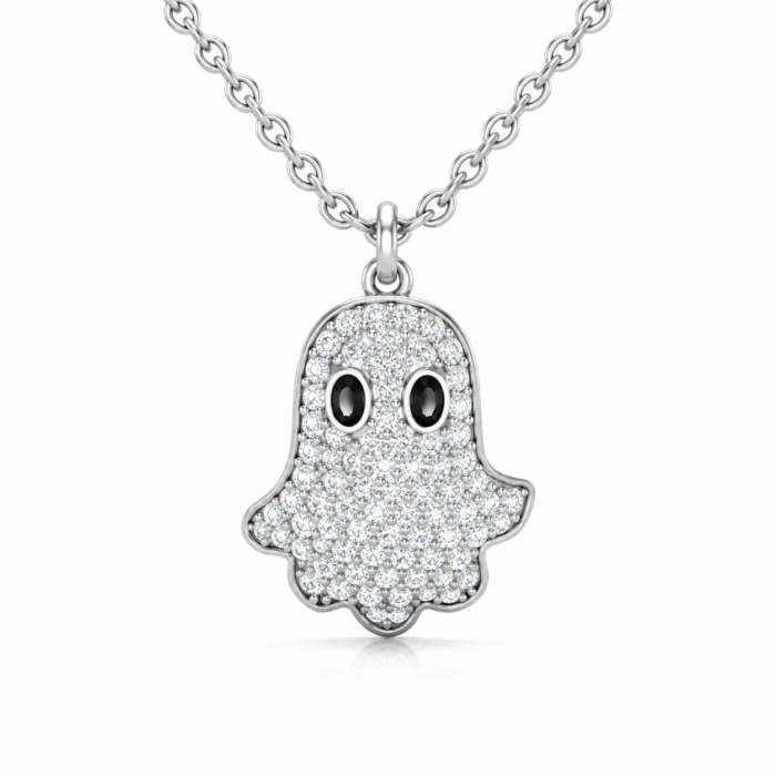 Spooky Ghost Pendant Necklace